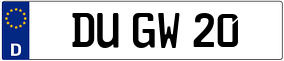 Trailer License Plate
